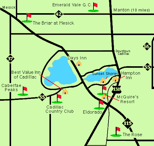 Golf Cadillac Map