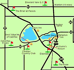 Golf Cadillac Map